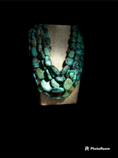 Necklaces with antique Tibetan / Ladakhi turquoise beads