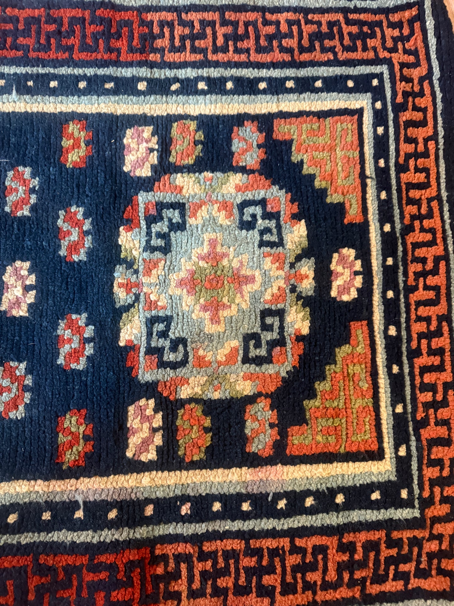 Antique 19th Century Tibetan woolen khaden- rug
