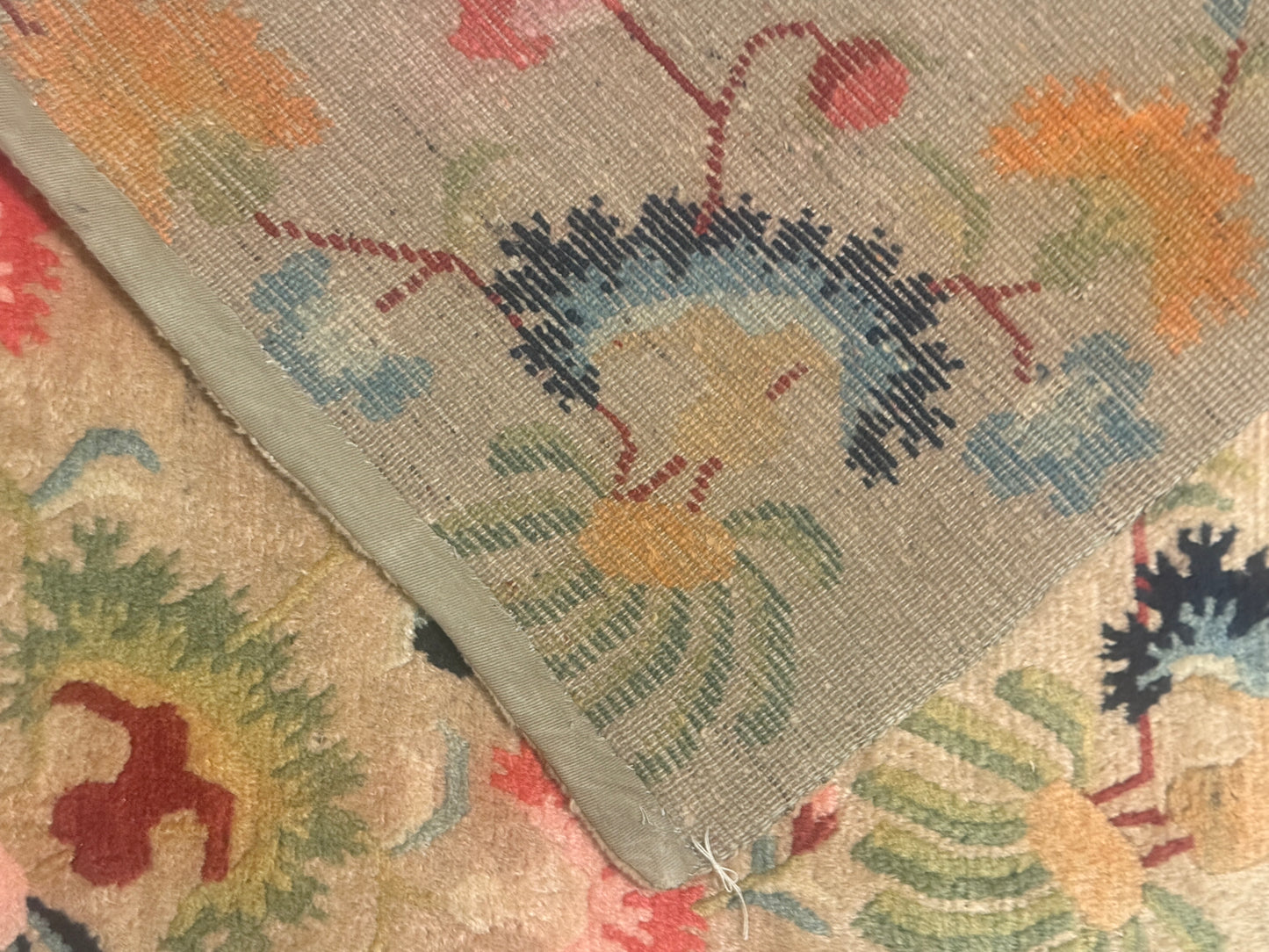 A mid 20th C., Tibetan modern floral  rug