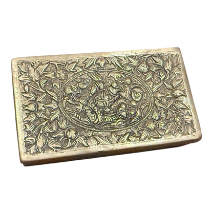 A silver repousse box