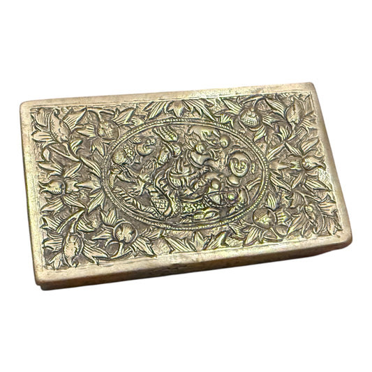 A silver repousse box