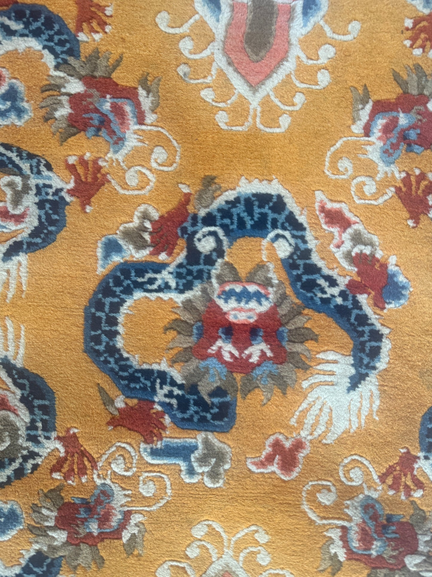 Vintage Tibetan  dragon rug