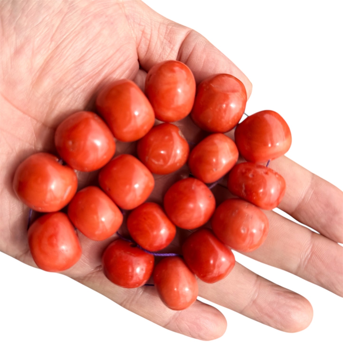 Antique Coral Beads