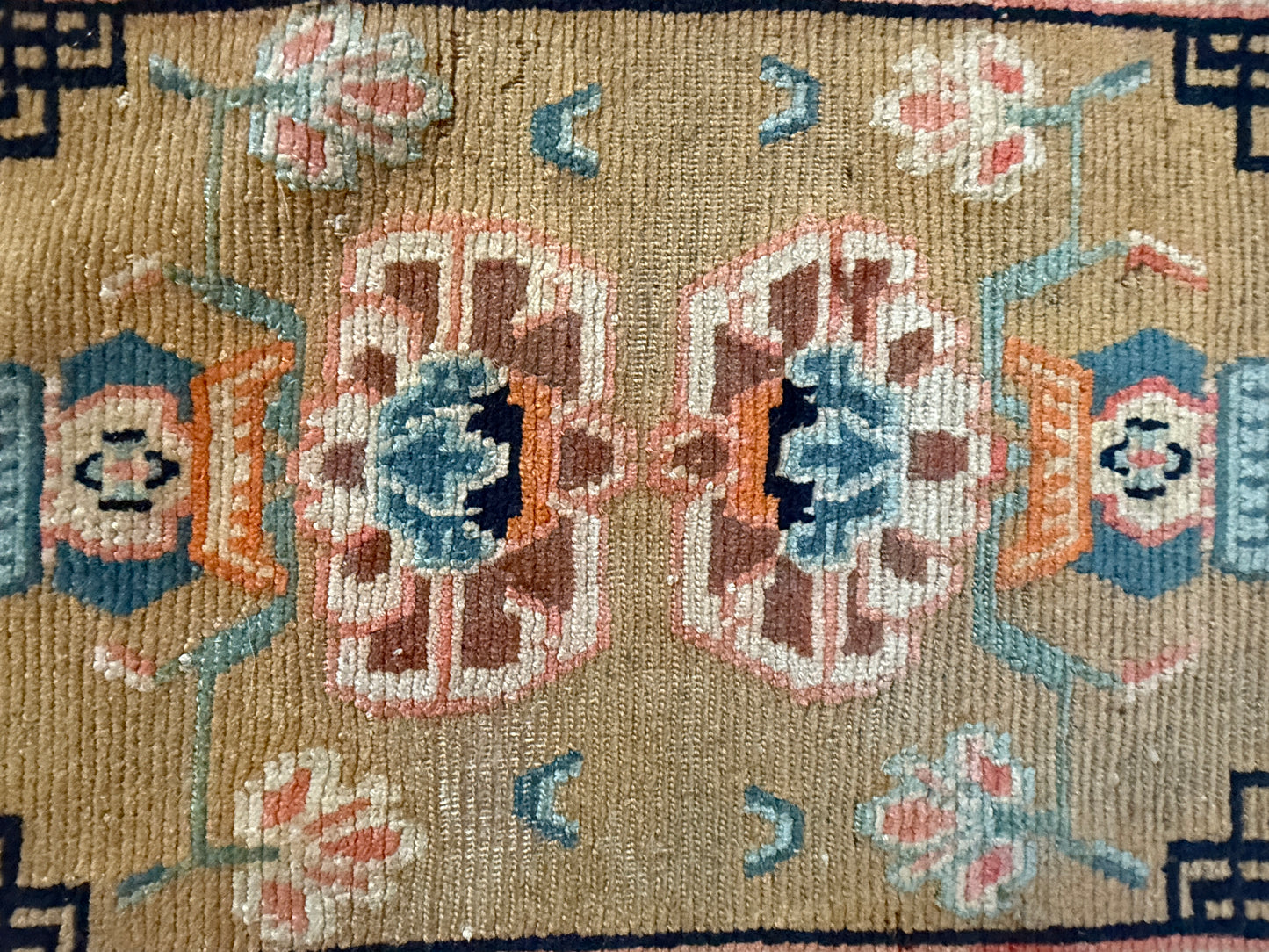 Antique Tibetan  seat rug