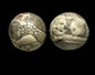 Two antique Japanese bone ojime beads