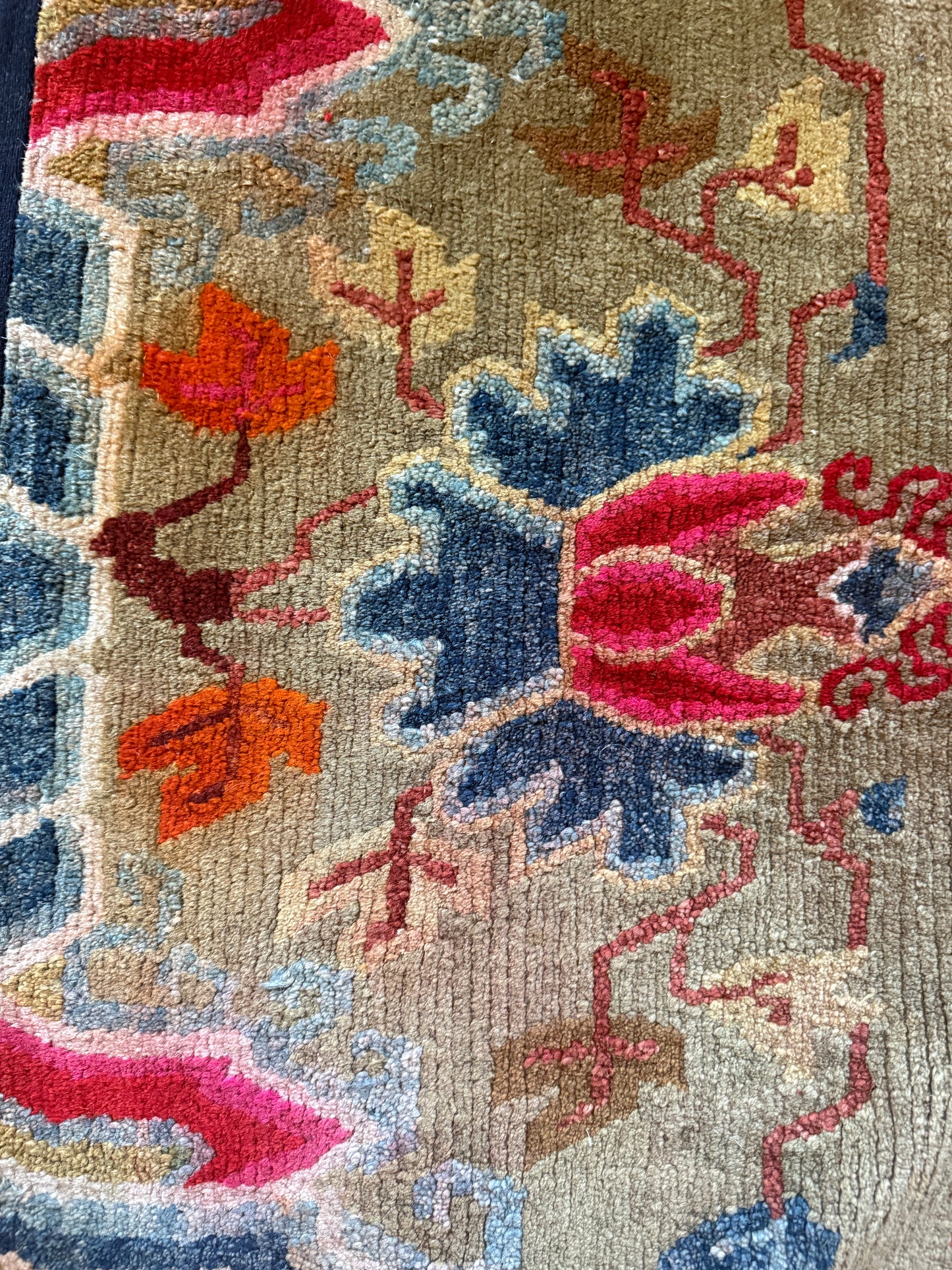Antique Tibetan  seat rug
