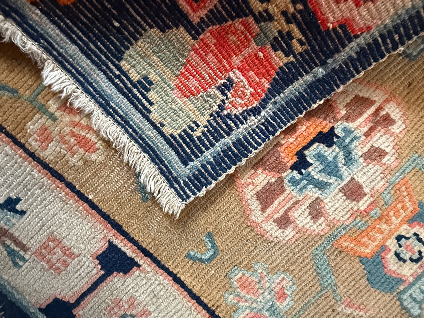 Antique Tibetan  seat rug