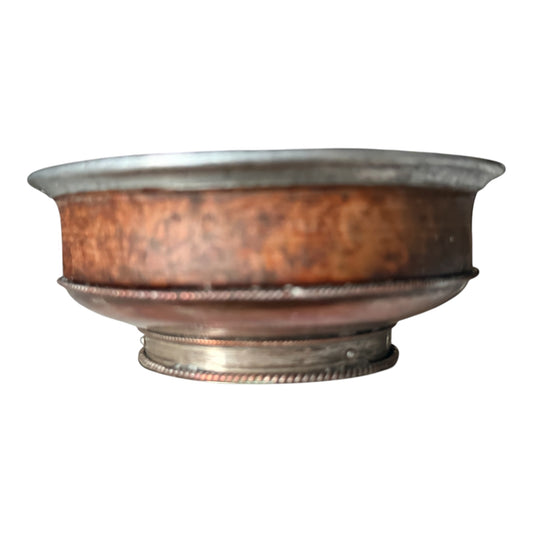 Antique Tibetan Burlwood Silver Mounted Offering Bowl Himalayan Cup (Copy)