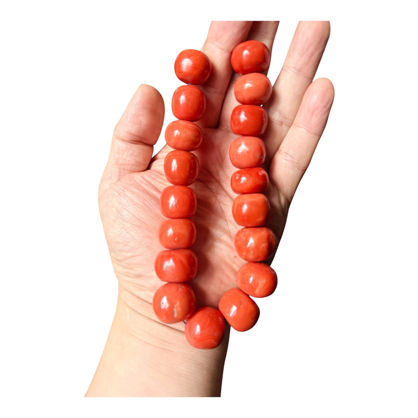 Antique Coral Beads