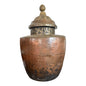 Large Antique Tibetan Copper Brass Water Storage Vessel Ritual Jar 42"