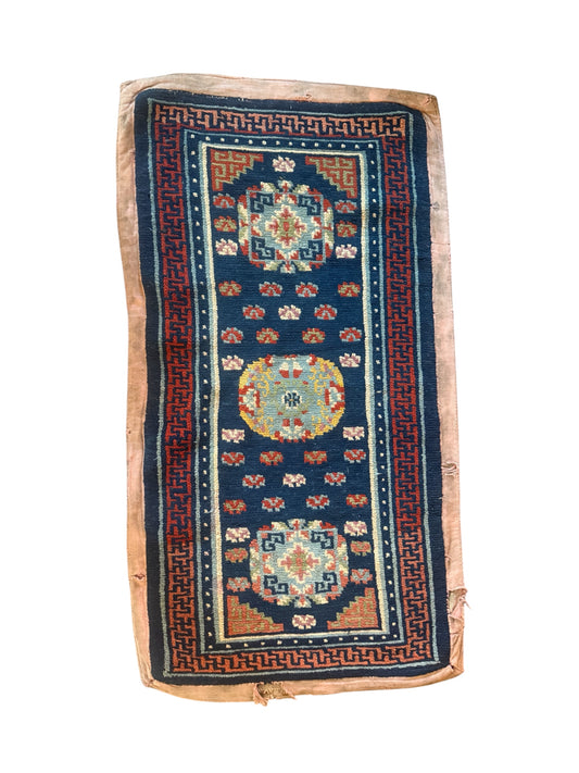 Antique 19th Century Tibetan woolen khaden- rug
