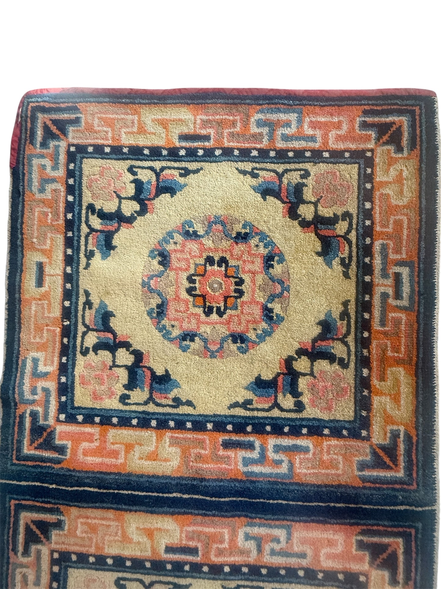 Antique two seater temple rug