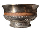 Antique Tibetan Burlwood Silver Mounted Offering Bowl Himalayan Cup
