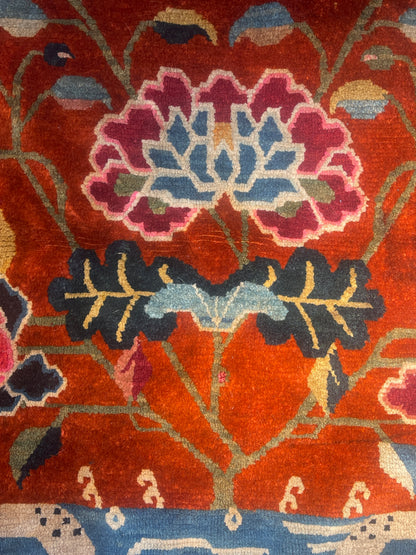 An antique Tibetan meditation rug