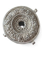 Antique Tibetan Silver Ghau (Portable Shrine) with Intricate Repoussé Decoration