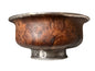 Antique Tibetan burlwood and Silver Mounted Bowl Himalayan Pedestal Cup