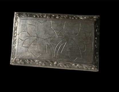 Antique silver and gilded silver Bhutanese betel nut box
