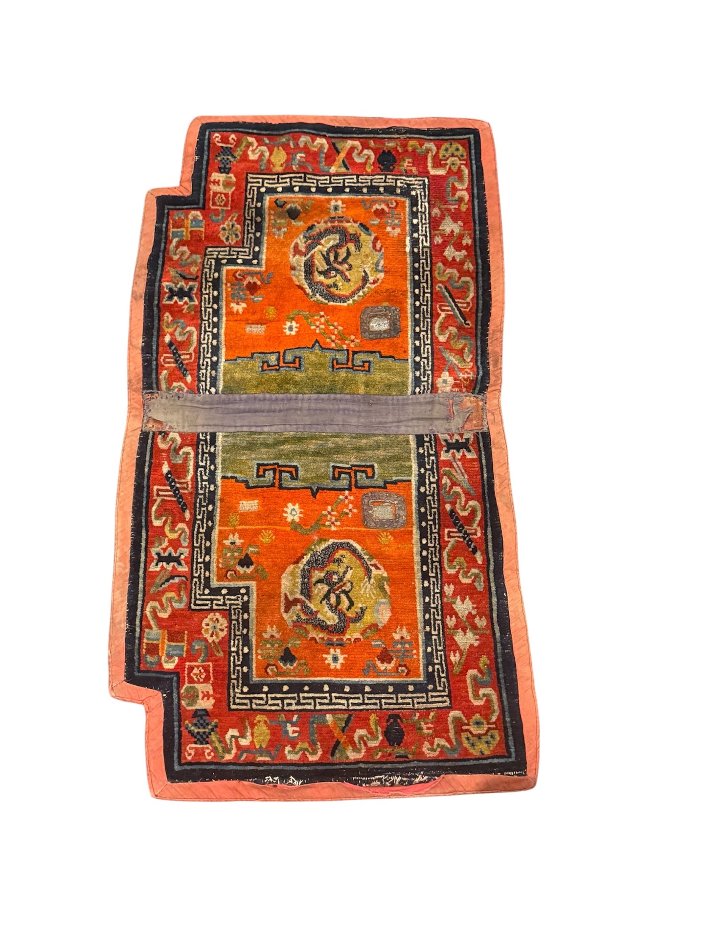 An antique Tibetan saddle rug