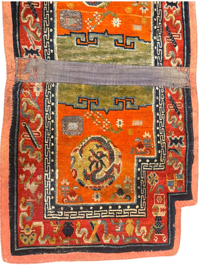 An antique Tibetan saddle rug