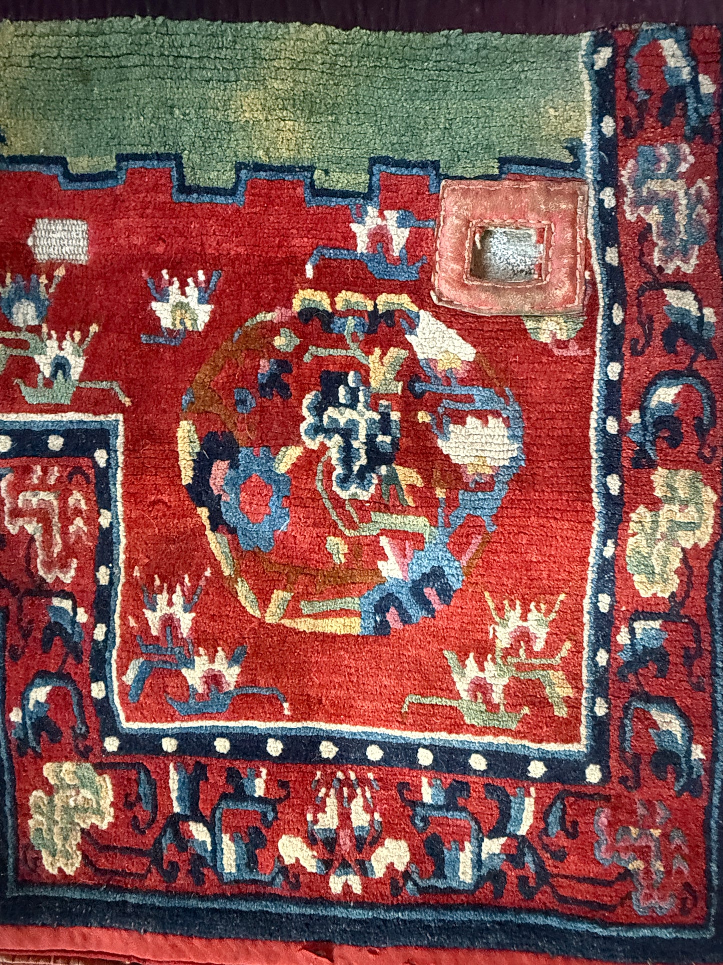 An antique Tibetan saddle rug