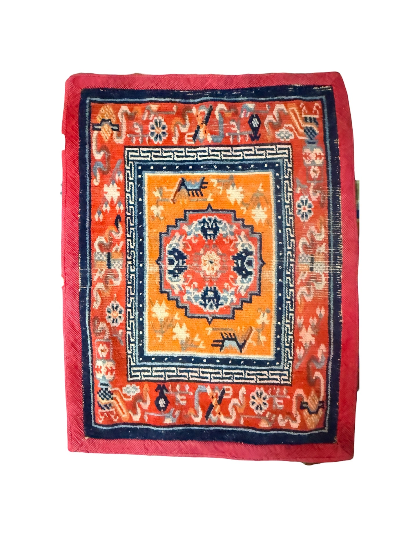 Antique Tibetan saddle blanket/rug