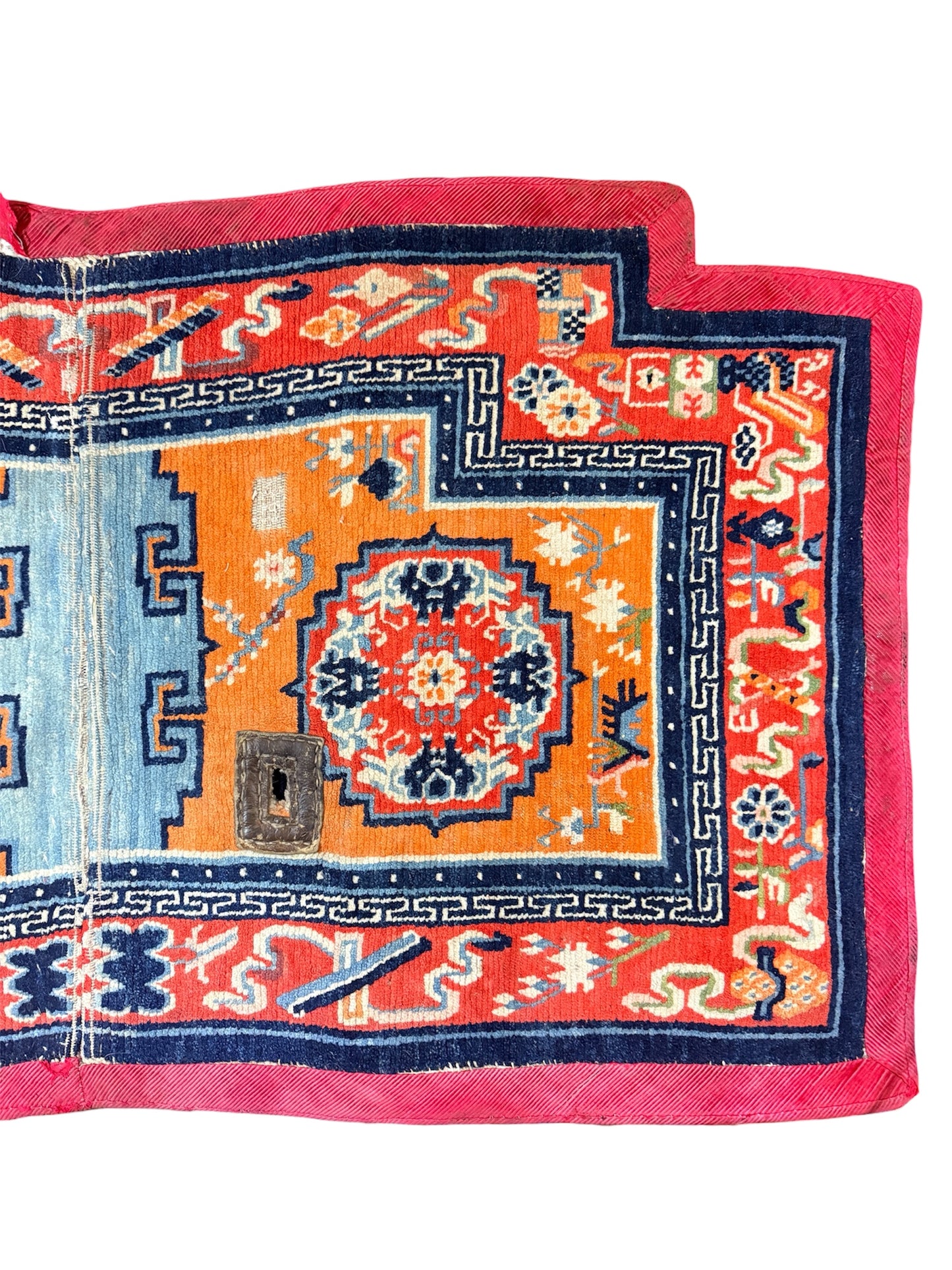 Antique Tibetan saddle blanket/rug