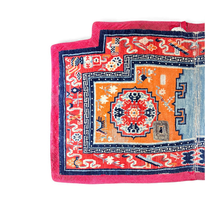 Antique Tibetan saddle blanket/rug