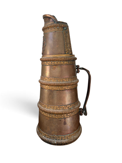 Antique Tibetan Copper Tea Warming Ewer