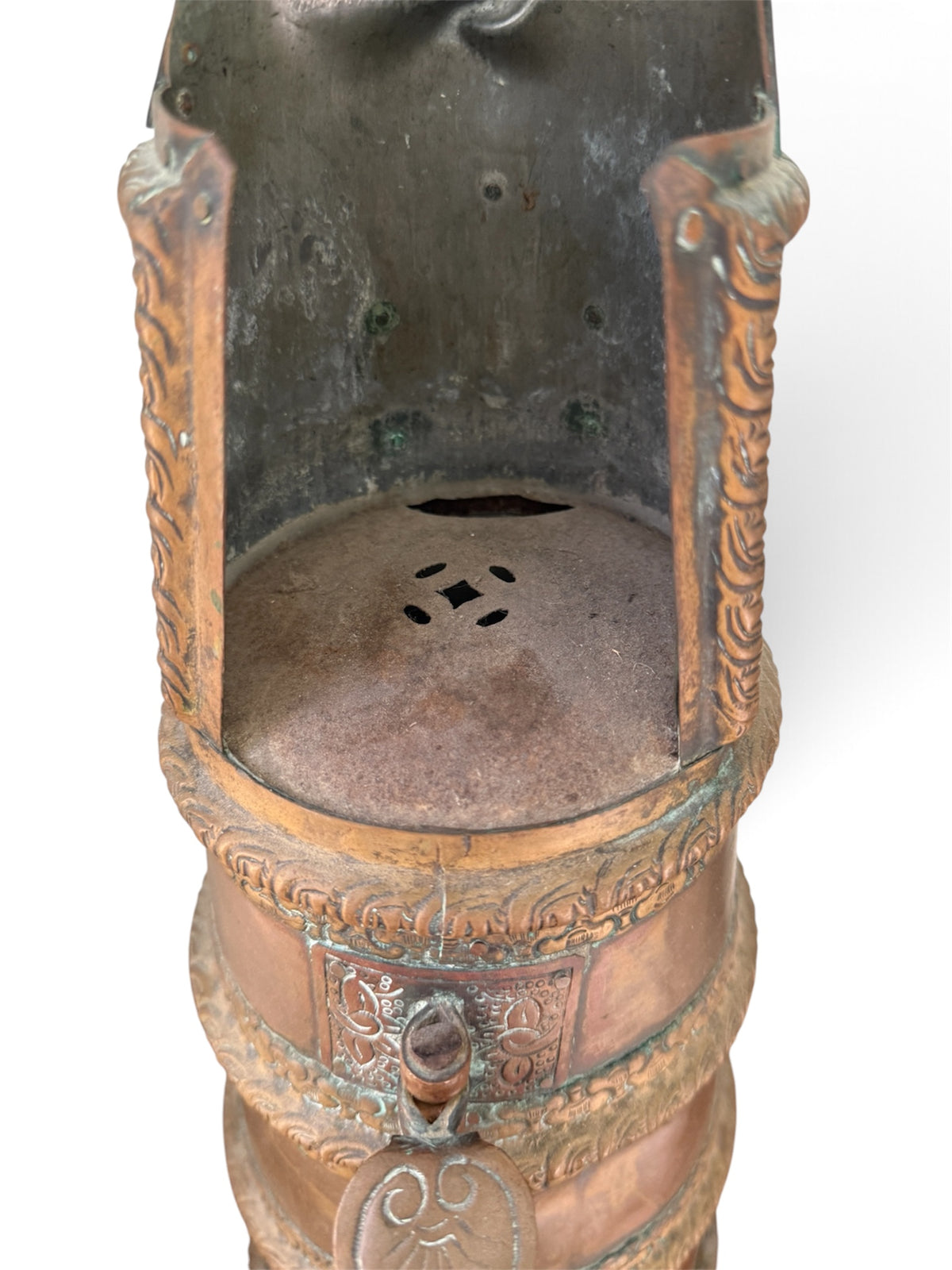 Antique Tibetan Copper Tea Warming Ewer