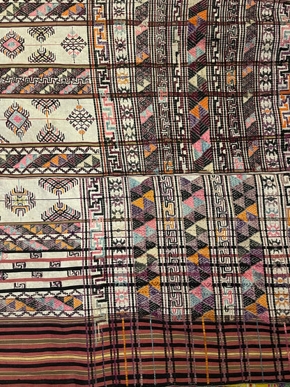 Early 20th C. Bhutanese silk Kira
