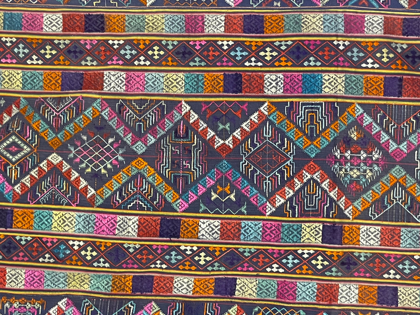 Mid 20th C. Bhutanese silk Kira