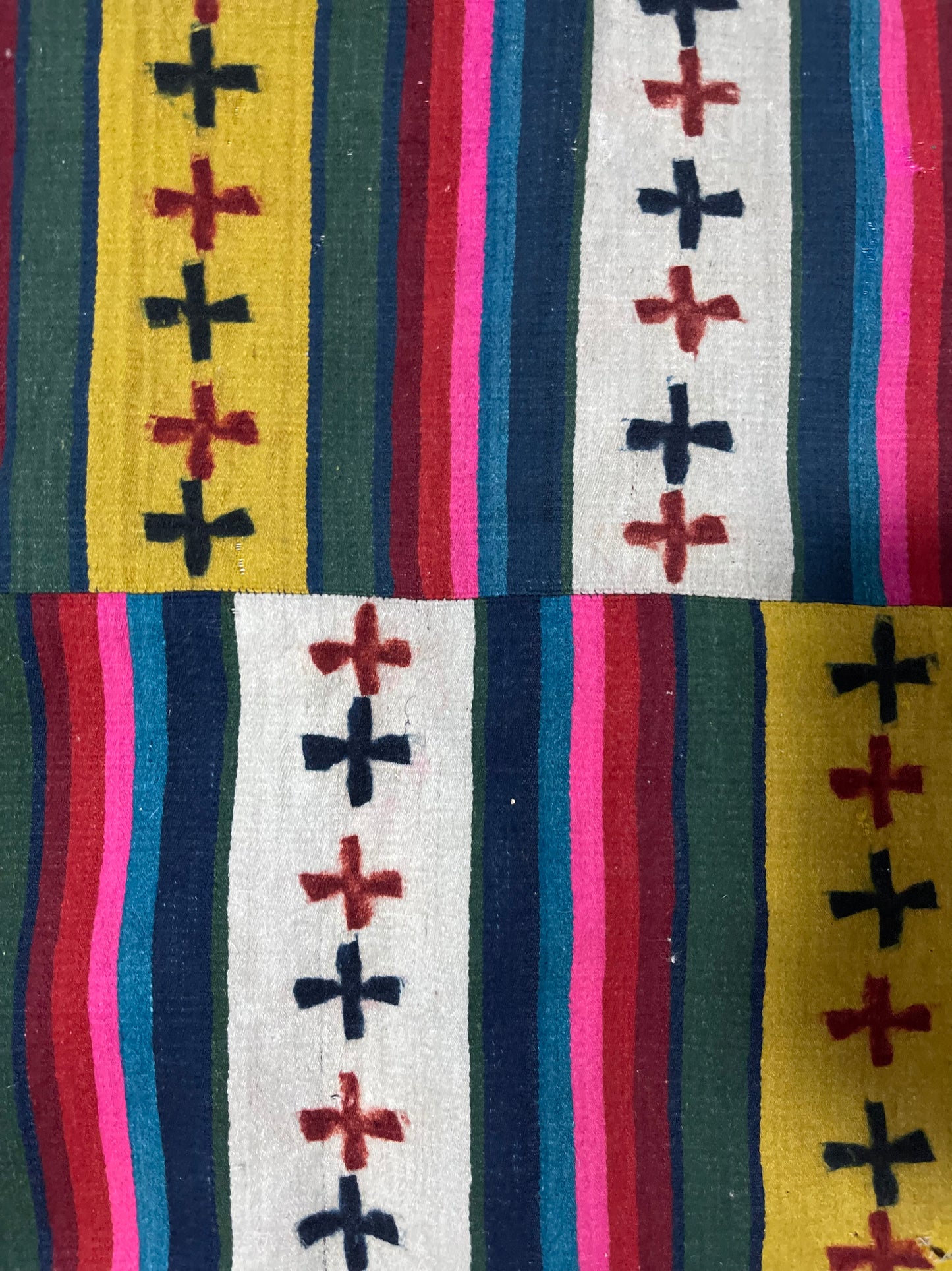 An antique finely woven Tibetan woolen fabric