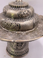 Antique silver Tibetan cup stand