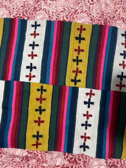An antique finely woven Tibetan woolen fabric