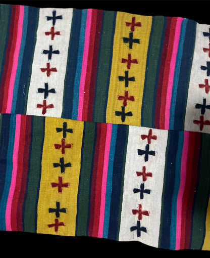 An antique finely woven Tibetan woolen fabric