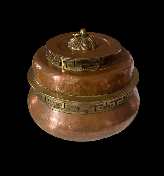 Antique Tibetan barley storage container