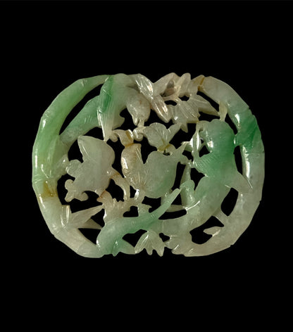 Antique jadeite plaque