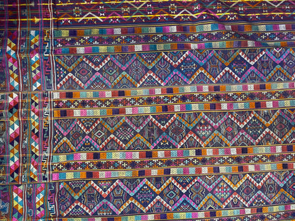 Mid 20th C. Bhutanese silk Kira
