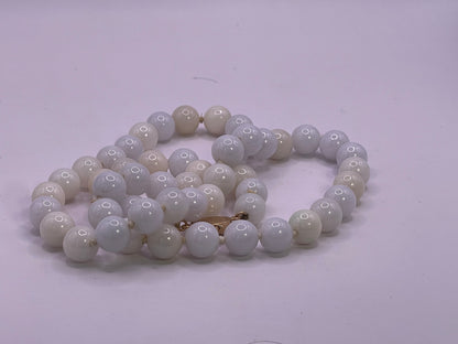 A vintage lavender jade necklace from Gumps