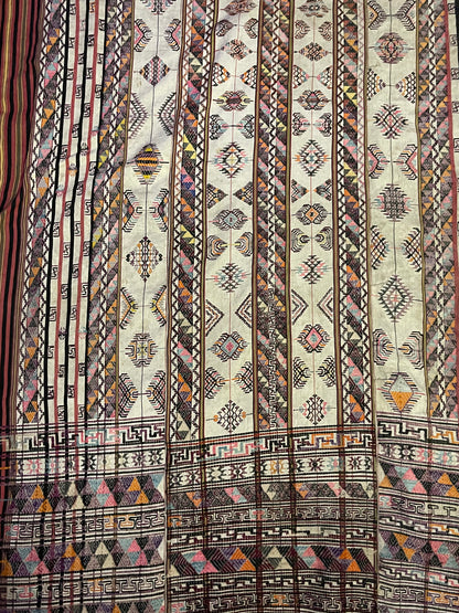 Early 20th C. Bhutanese silk Kira