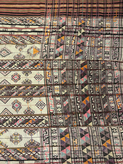 Early 20th C. Bhutanese silk Kira