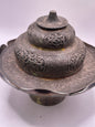 Antique silver Tibetan cup stand