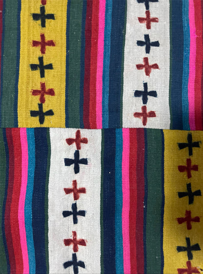 An antique finely woven Tibetan woolen fabric