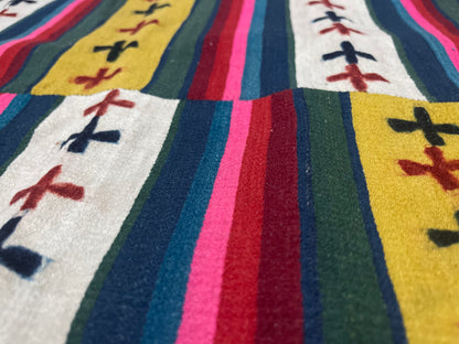 An antique finely woven Tibetan woolen fabric