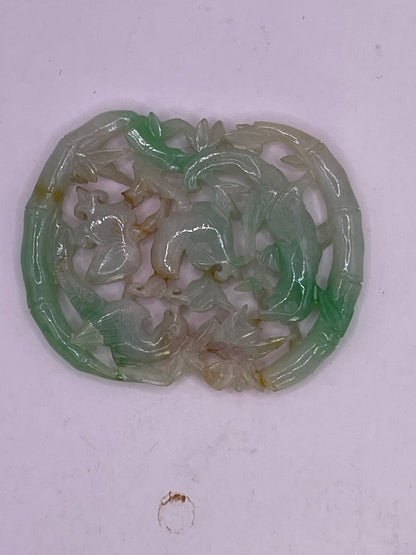 Antique jadeite plaque