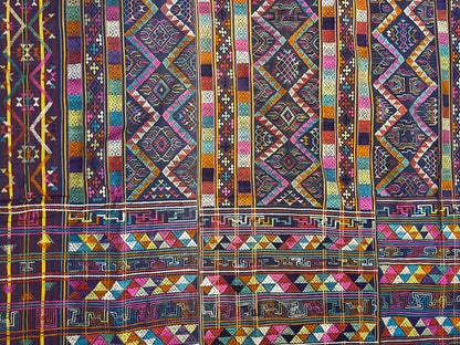 Mid 20th C. Bhutanese silk Kira