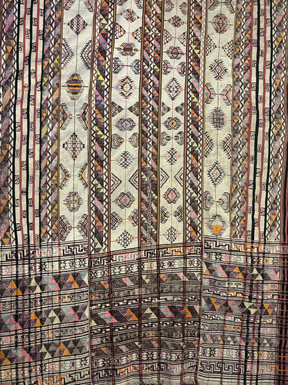 Early 20th C. Bhutanese silk Kira