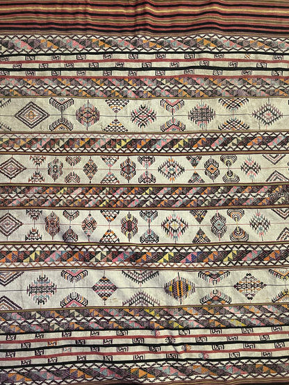 Early 20th C. Bhutanese silk Kira