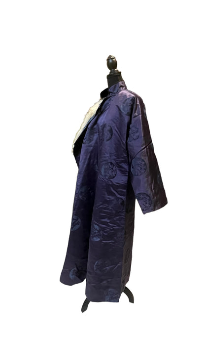 A fur lined women’s winter robe