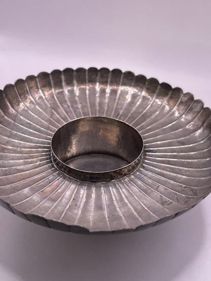 Antique silver Tibetan cup stand